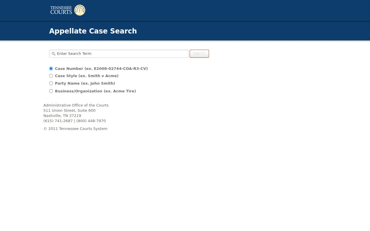 Tennessee Public Case History search for an appellate case from Hamblen County