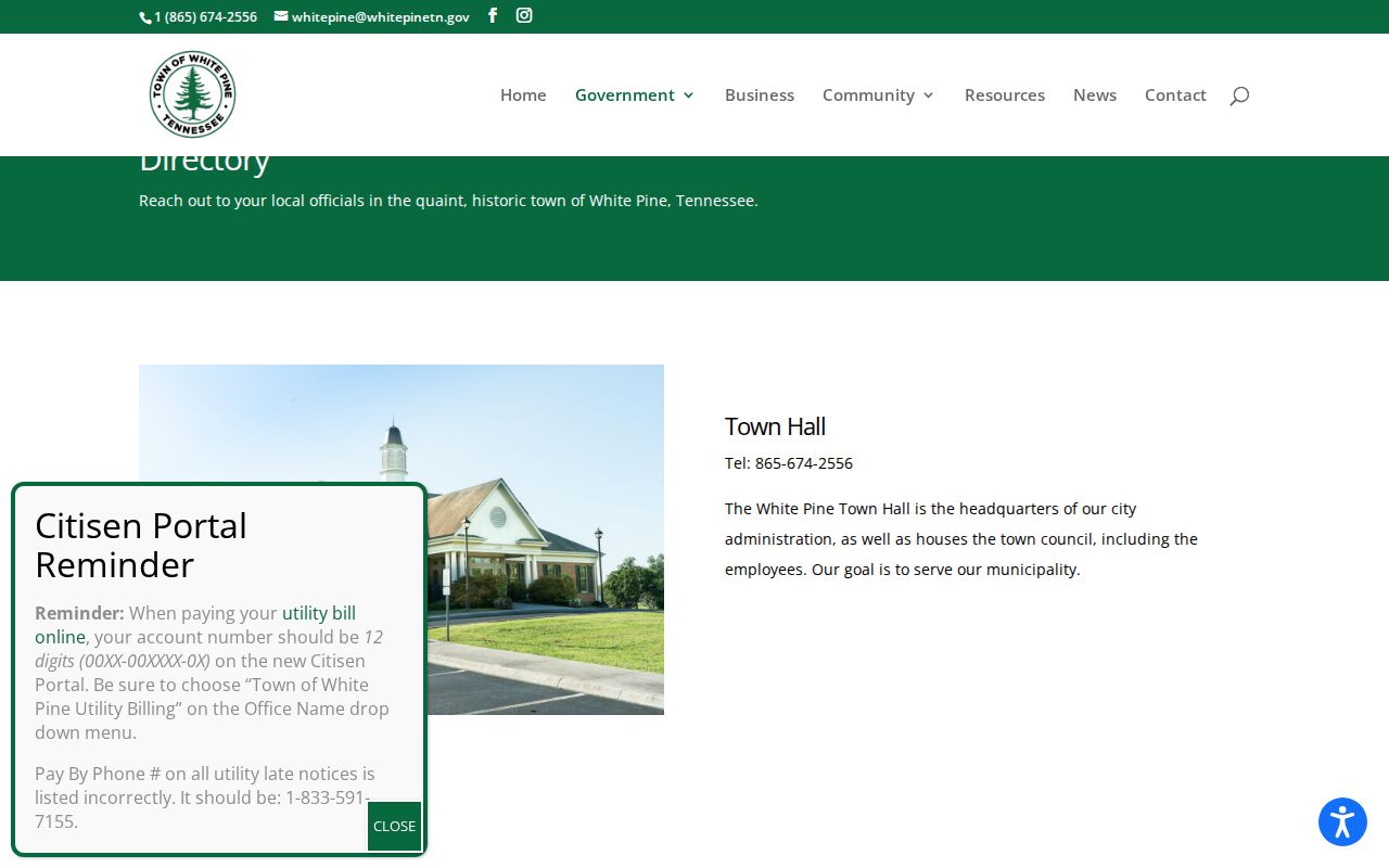 White Pine court docket Town Hall directory source